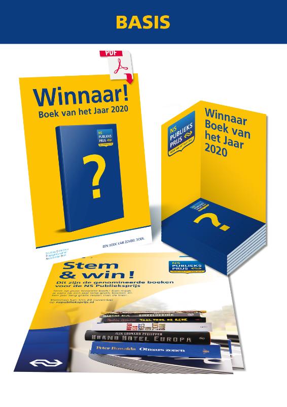 Omslag van NS Publieksprijs Boekhandel Basis 2020