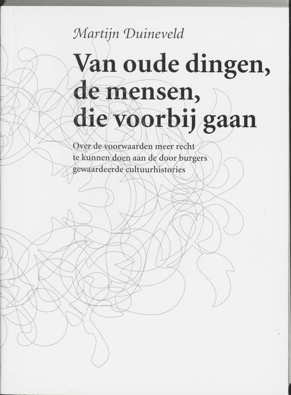 Omslag van Van oude dingen, de mensen, die voorbij gaan