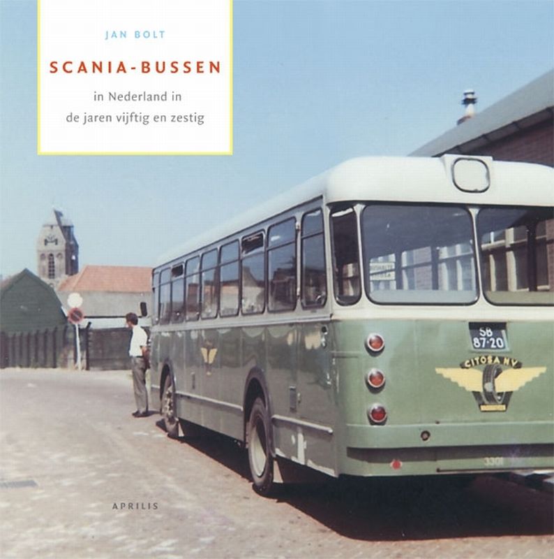 Omslag van Scania-bussen in Nederland in de jaren vijftig en zestig