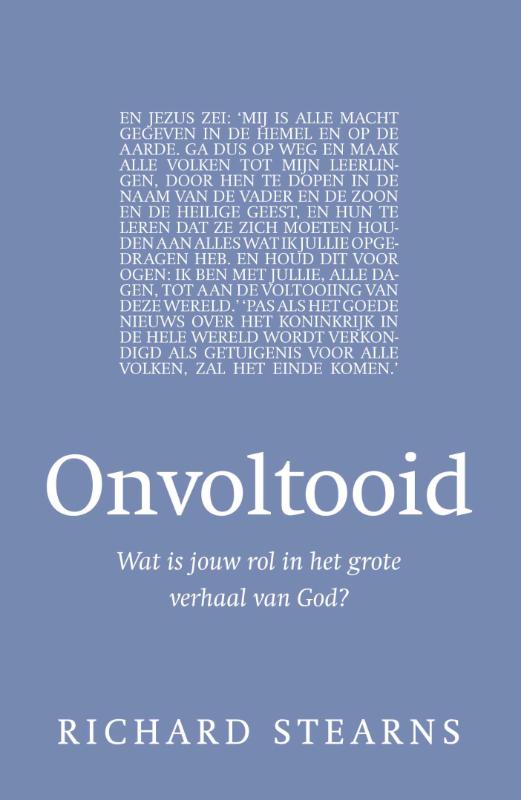 Omslag van Onvoltooid