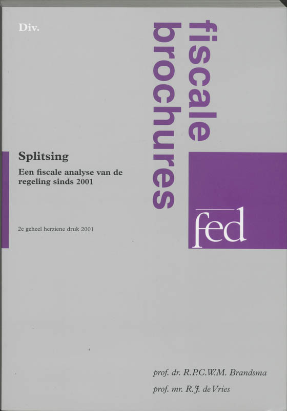 Omslag van Splitsing