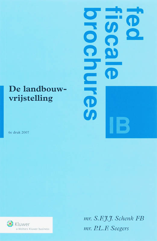 Omslag van De Landbouwvrijstelling