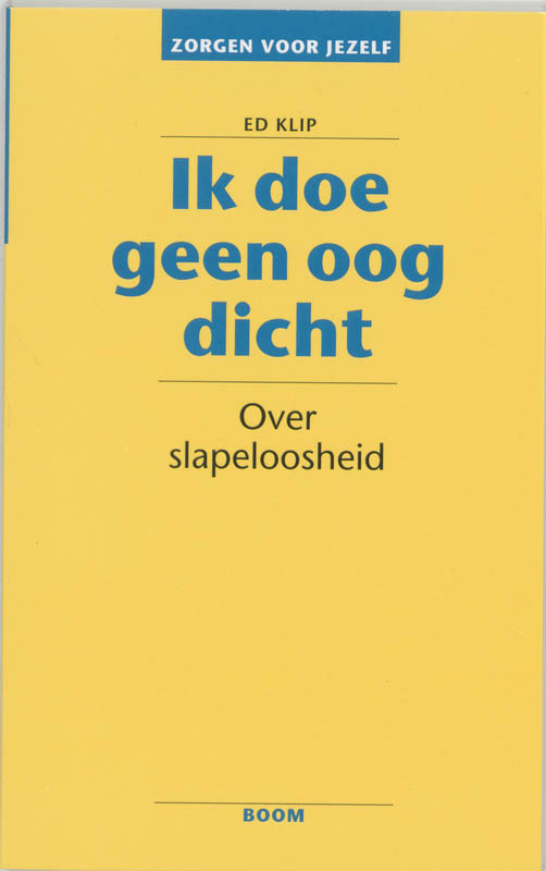 Omslag van Ik doe geen oog dicht