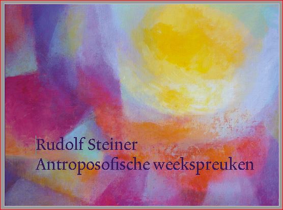 Omslag van Antroposofische weekspreuken