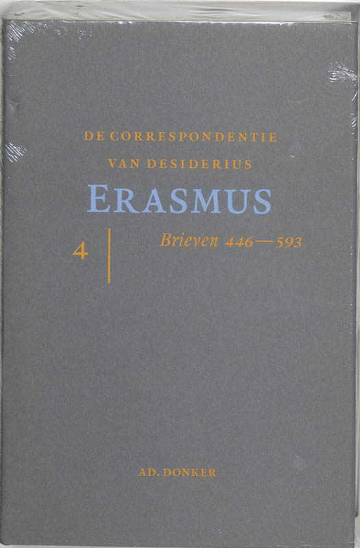 Omslag van De correspondentie van Desiderius Erasmus IV