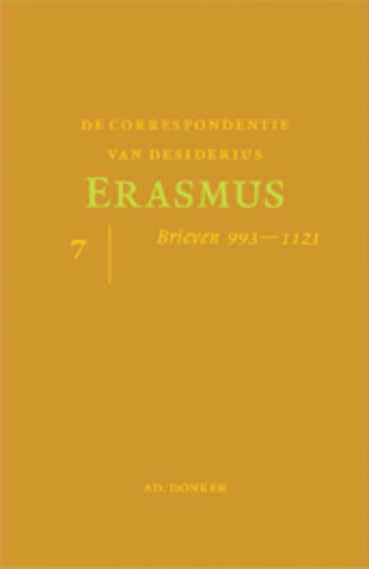 Omslag van De correspondentie van Desiderius Erasmus 7