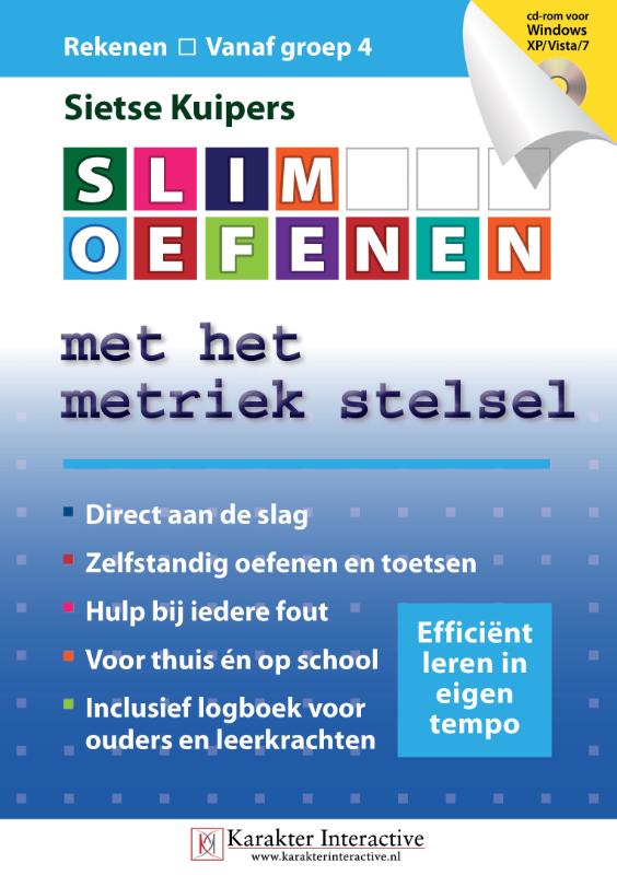 Omslag van SLIM OEFENEN met het metriek stelsel