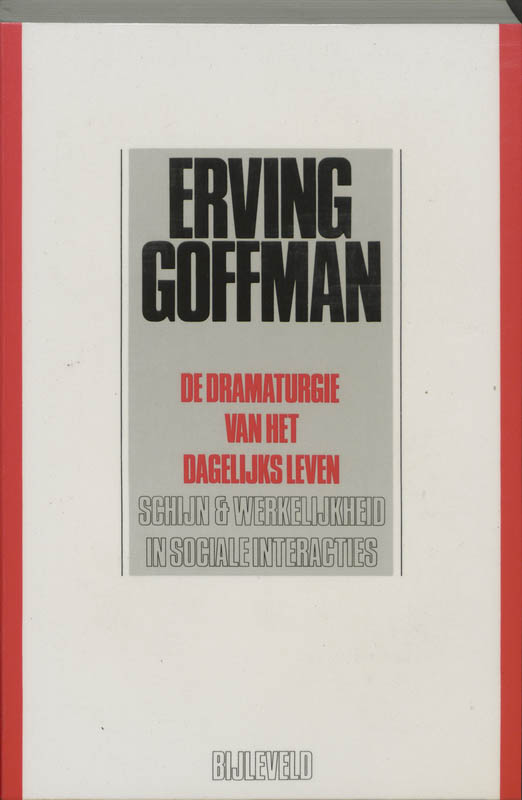 Omslag van De dramaturgie van het dagelijks leven