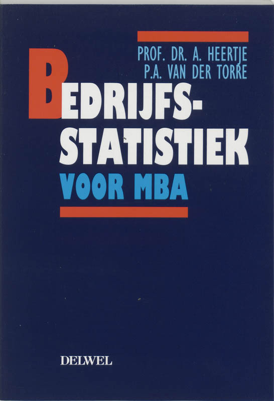 Omslag van Bedrijfsstatistiek voor mba