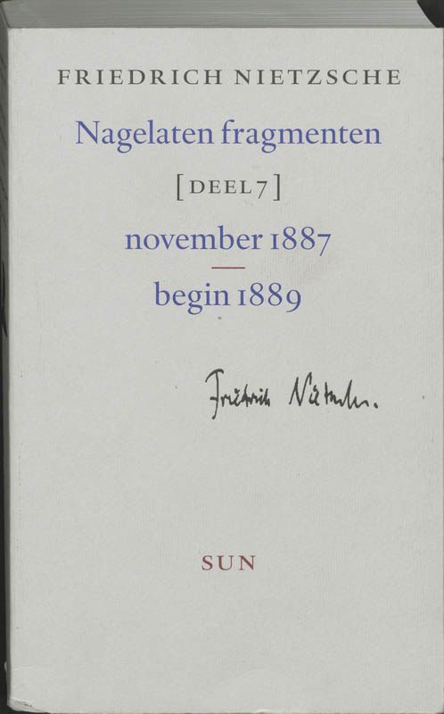 Omslag van 7 november 1887 - begin 1889