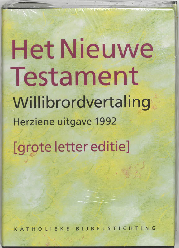 Omslag van grote letter editie