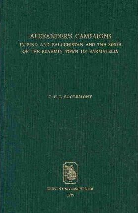 Omslag van Alexander's Campaigns in Sind and Baluchistan and the Siege of the Brahmin Town of Harmatelia