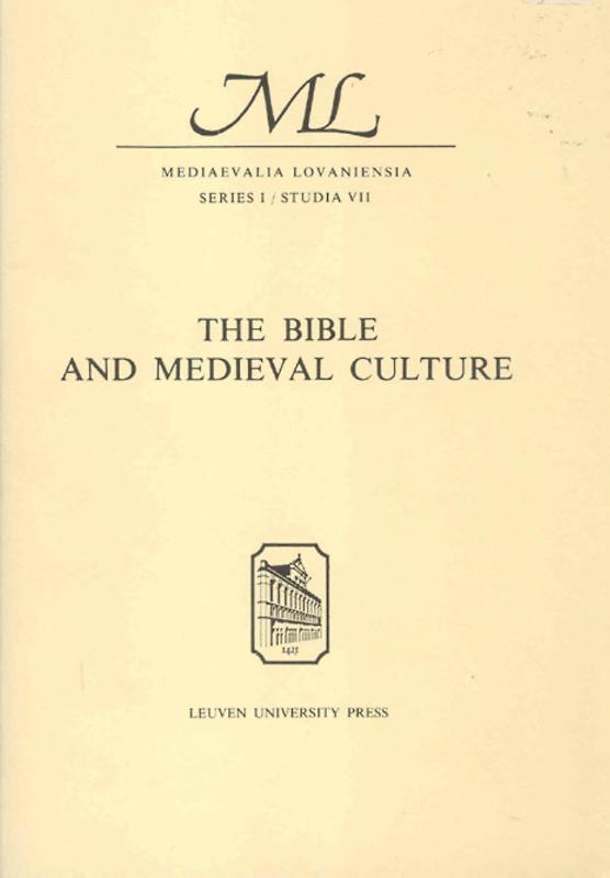 Omslag van The bible and medieval culture