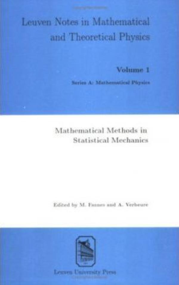 Omslag van Mathematical Methods in Statistical Mechanics Conference Proceedings (Leuven, 23-24 june 1988)