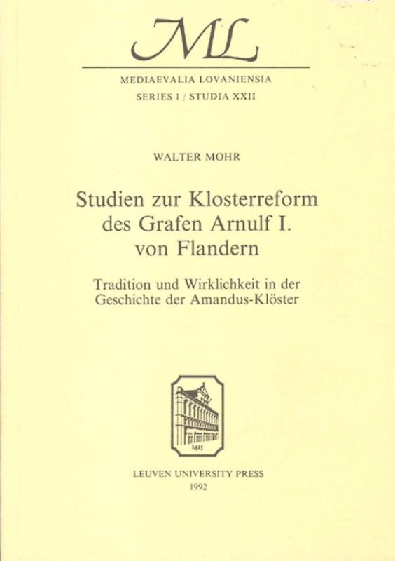 Omslag van Studien klosterreform des grafen arnulf i