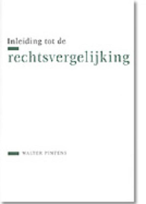 Omslag van Inleiding tot de rechtsvergelijking