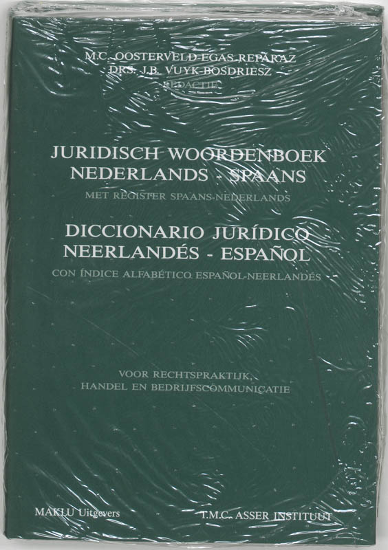Omslag van Juridisch woordenboek Diccionario juridico