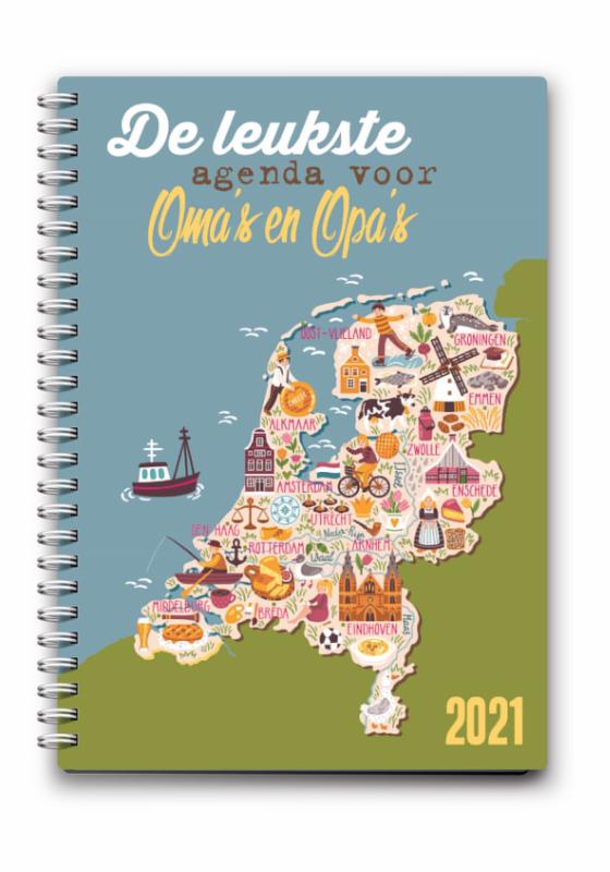Omslag van De leukste agenda voor oma's en opa's 2021