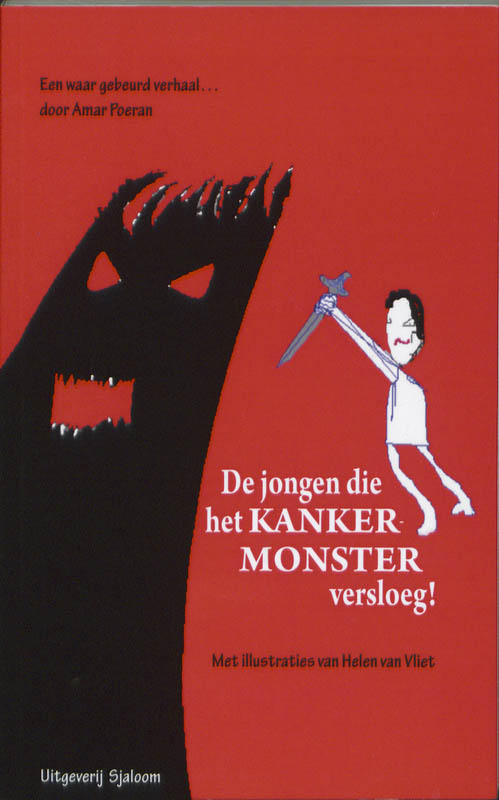 Omslag van De jongen die het kankermonster versloeg