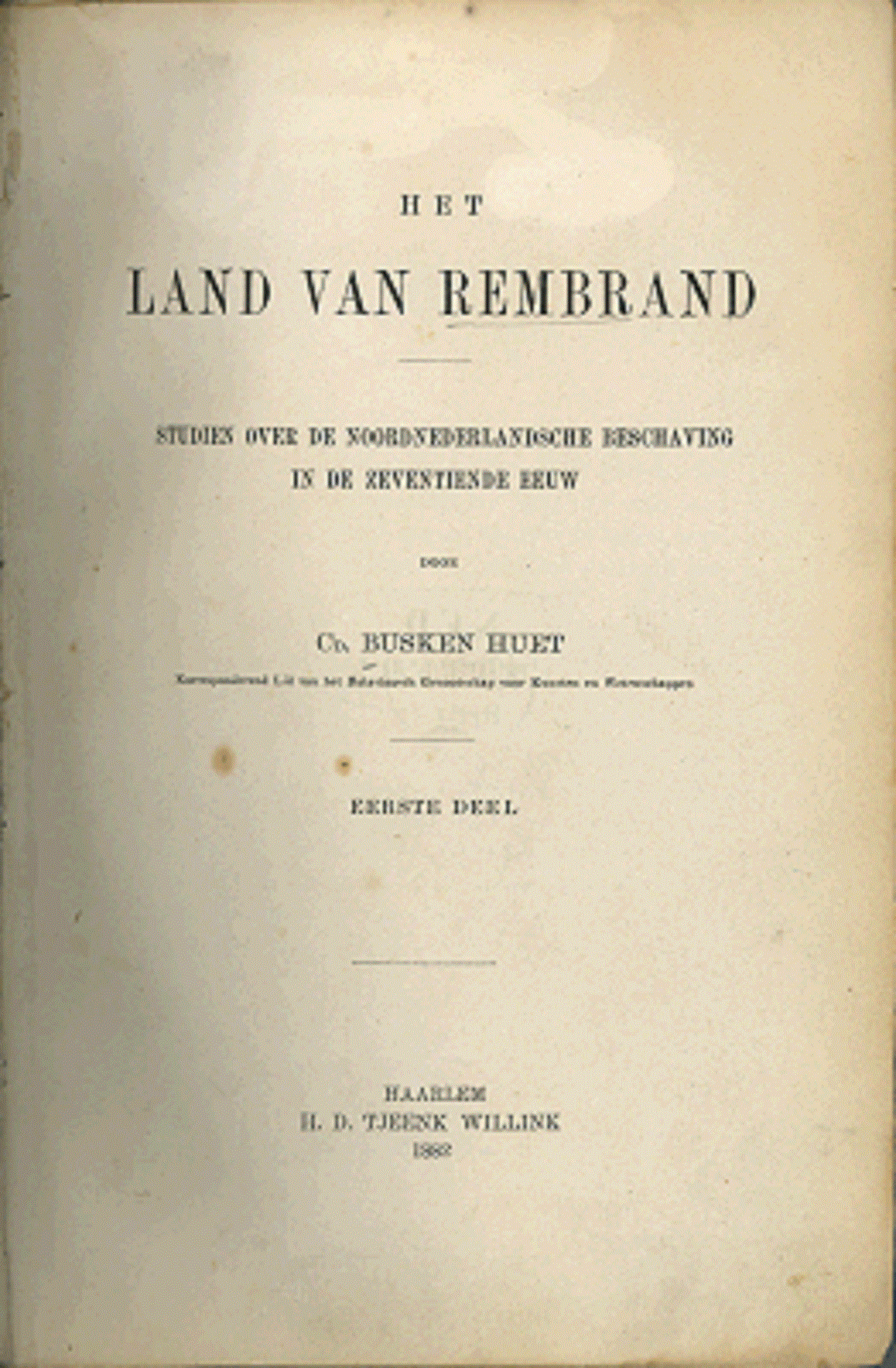 Omslag van Het land van Rembrand