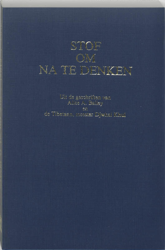 Omslag van Stof om na te denken
