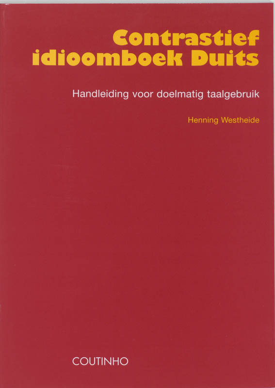 Omslag van Contrastief idioomboek Duits
