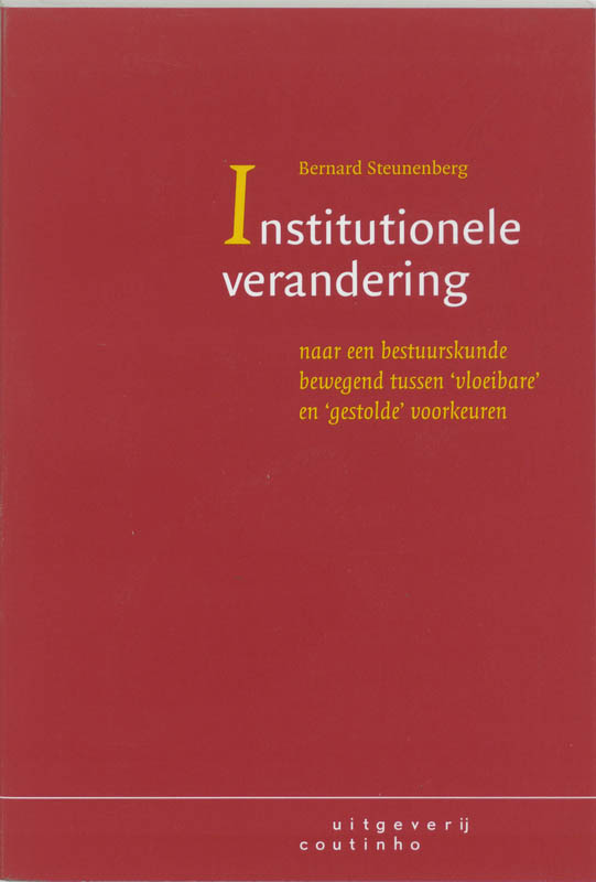 Omslag van Institutionele verandering