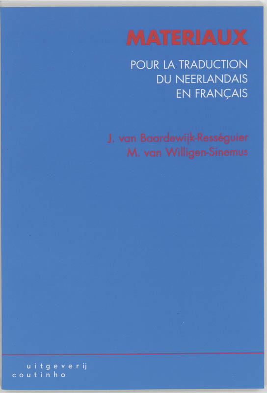 Omslag van Materiaux pour la traduction du neerlandais en francais