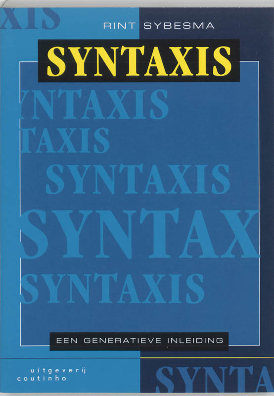 Omslag van Syntaxis