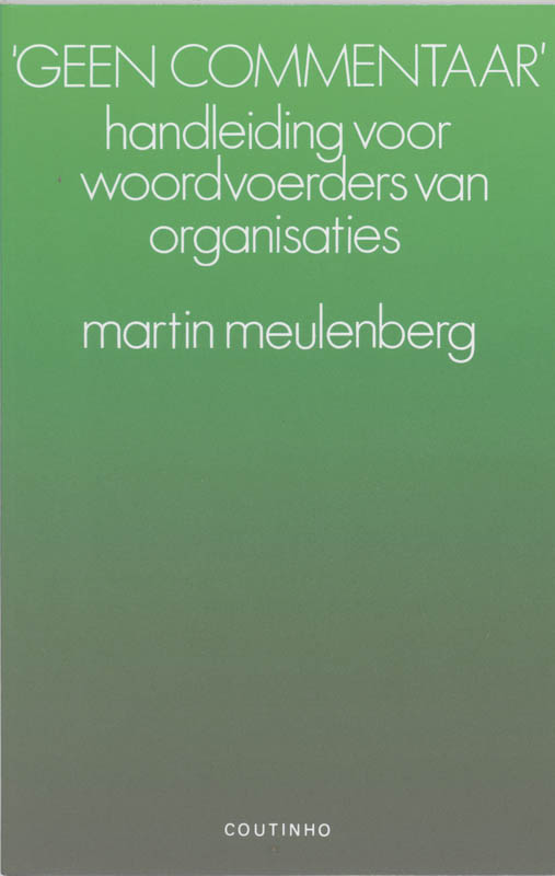 Omslag van Geen commentaar