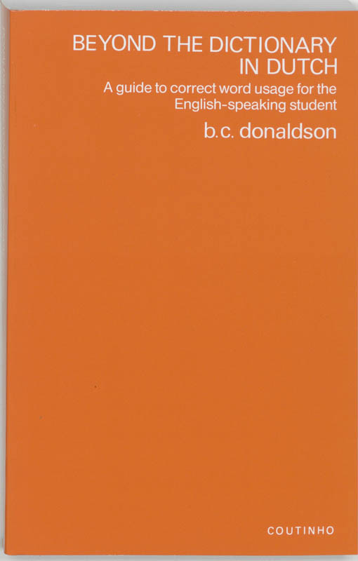 Omslag van Beyond the dictionary in Dutch