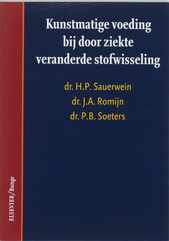 Omslag van Kunstmatige voeding bij door ziekte veranderde stofwisseling