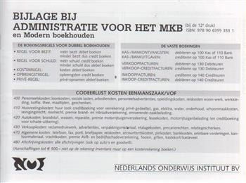 Omslag van Bijlage bij administratie voor het mkb