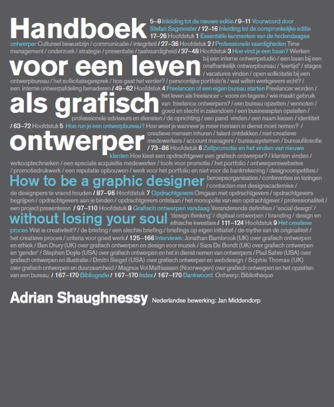 Omslag van handboek voor een leven als grafisch ontwerper