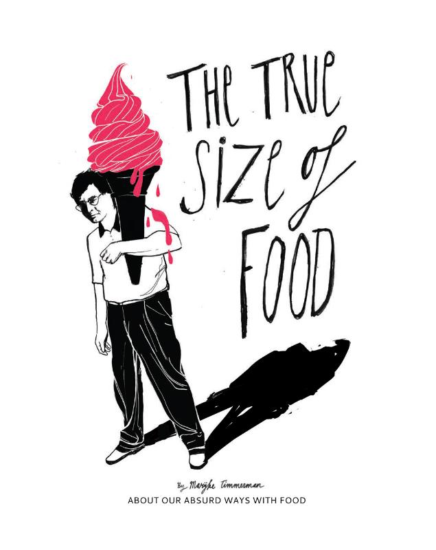 Omslag van The true size of food