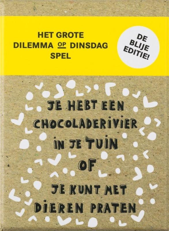 Omslag van Het grote Dilemma op Dinsdag-spel: de blije editie