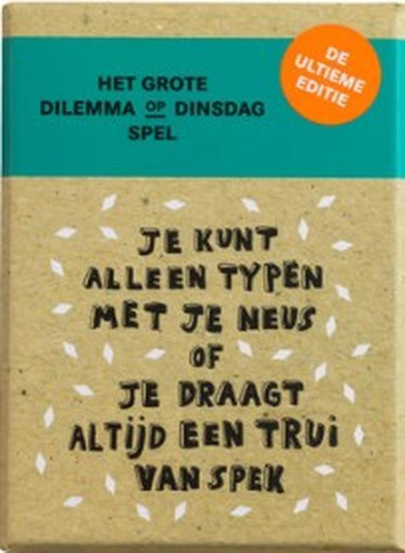 Omslag van Het Grote Dilemma op Dinsdag-Spel: De Ultieme Editie