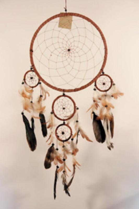 Omslag van Dreamcatchers Bruin leer 27 cm