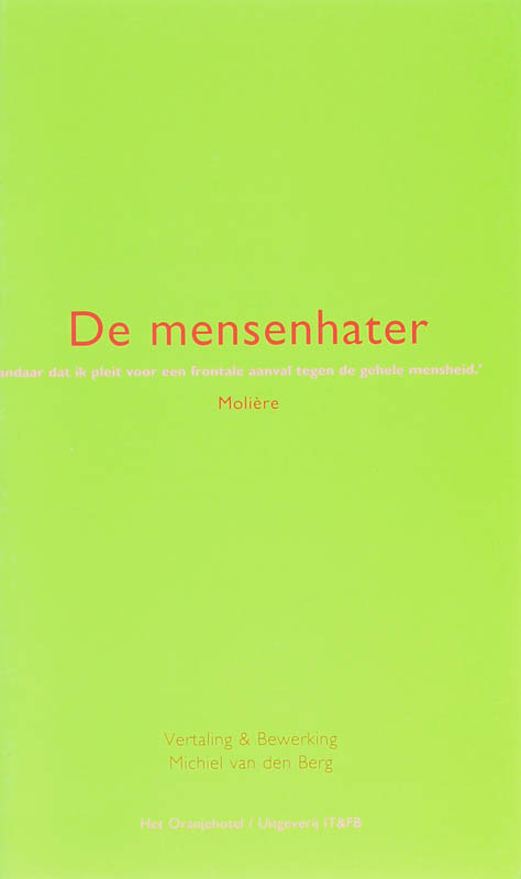 Omslag van De mensenhater
