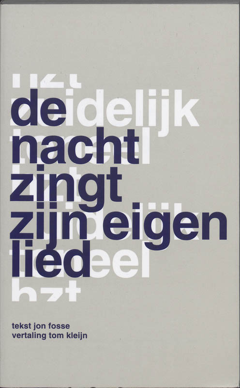 Omslag van De nacht zingt zijn eigen lied