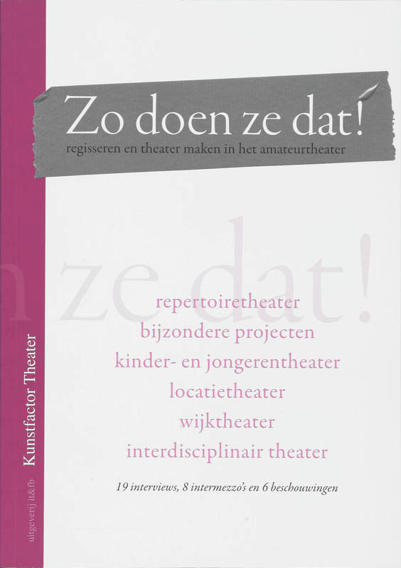 Omslag van Zo doen ze dat