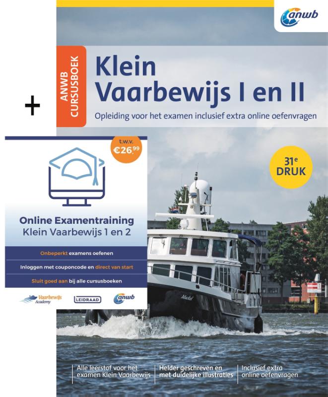 Omslag van ANWB Cursusboek Klein Vaarbewijs I en II