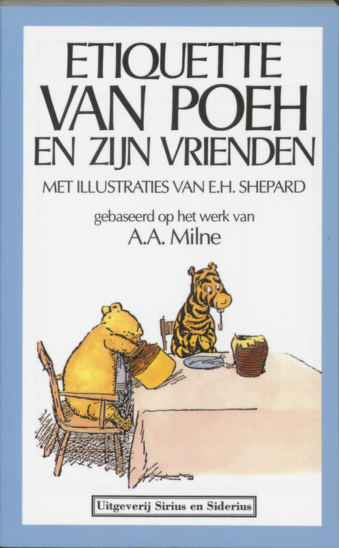 Omslag van Etiquette van Poeh en zijn vrienden