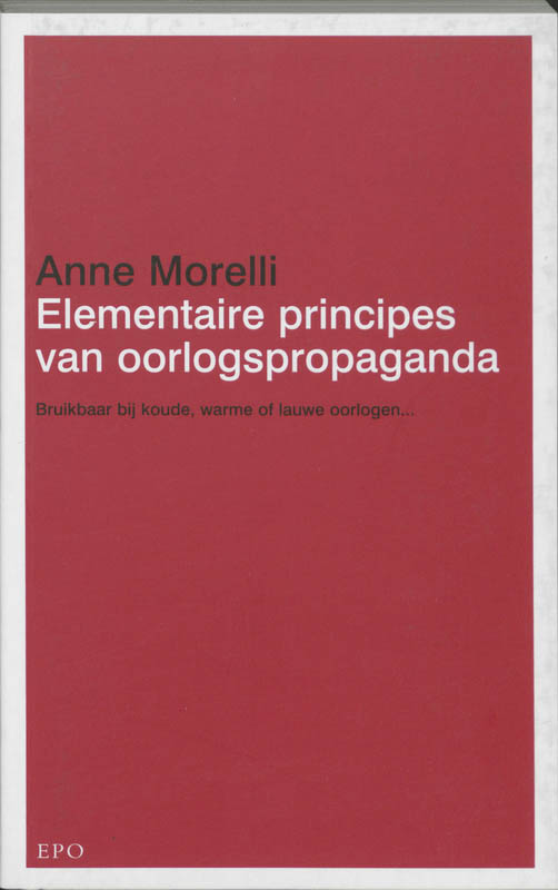 Omslag van Elementaire principes van oorlogspropaganda