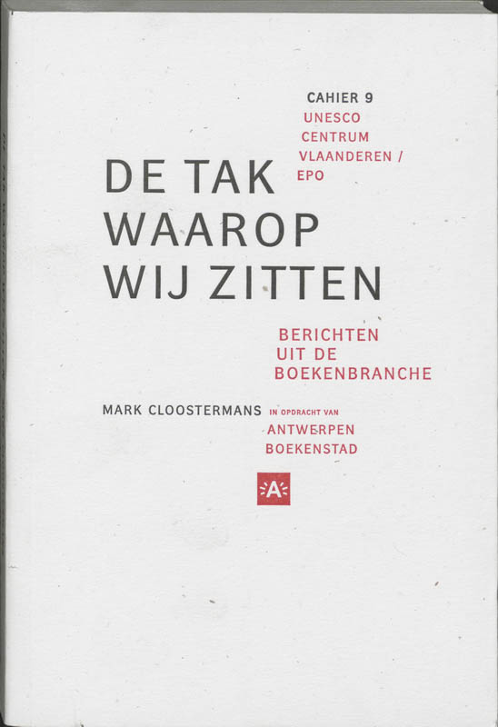 Omslag van De tak waarop we zitten