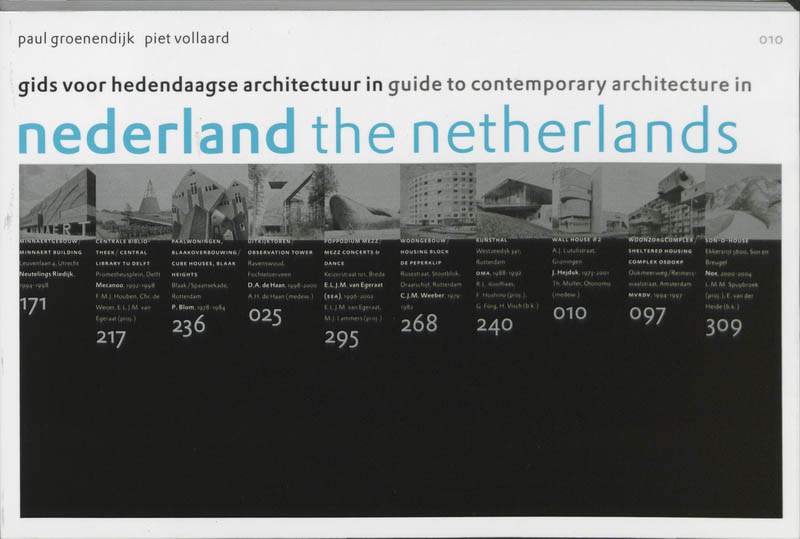 Omslag van Gids voor hedendaagse architectuur in Nederland / Guide to contemporary architecture in the Netherlands