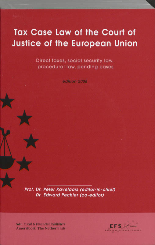 Omslag van Tax case law of the Court of Justice of the European Union