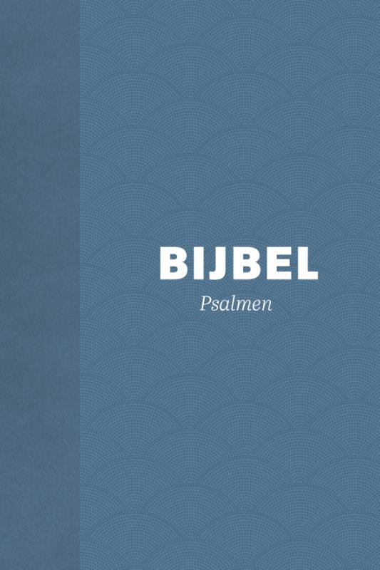 Omslag van Bijbel (HSV) met Psalmen - hardcover blauw met schelpen