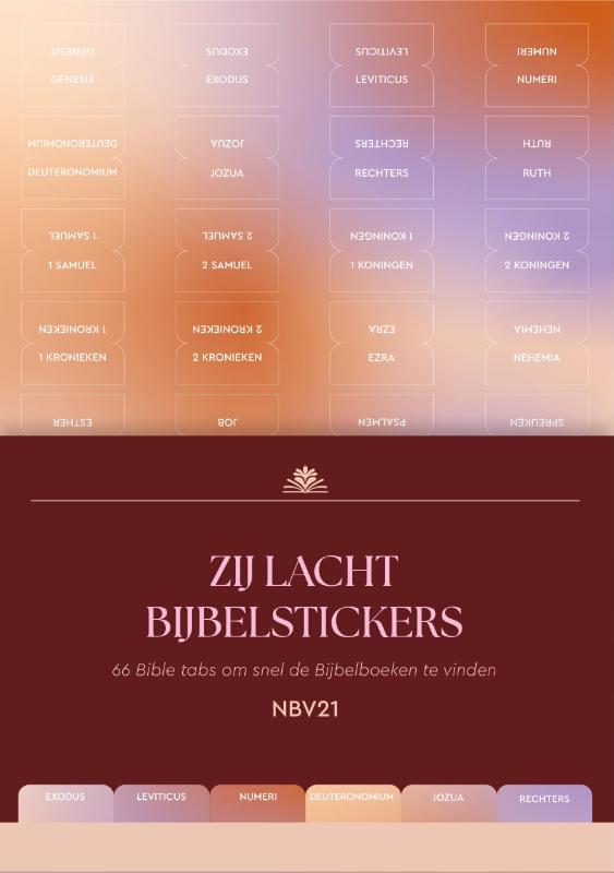 Omslag van Zij Lacht bijbelstickers NBV21