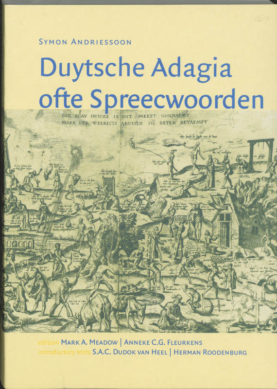 Omslag van Duytsche Adagia ofte Spreecwoorden